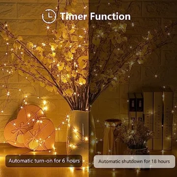 Affordable 4-Pack Fairy Lights with Timer and Waterproof Design