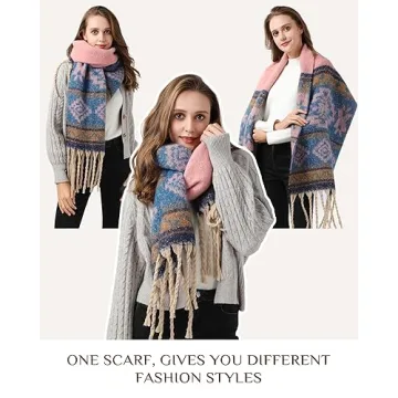 Chic Winter Fashion Long Scarf Shawl for Women