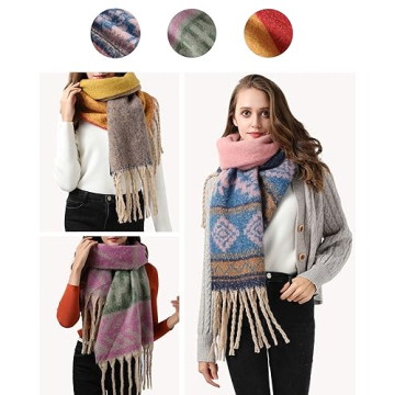 Chic Winter Fashion Long Scarf Shawl for Women