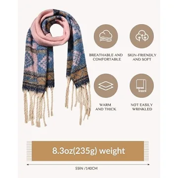 Chic Winter Fashion Long Scarf Shawl for Women
