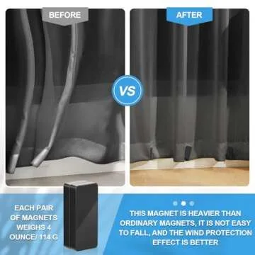 Copkim Waterproof Magnetic Drapery Weights - 16 Pieces