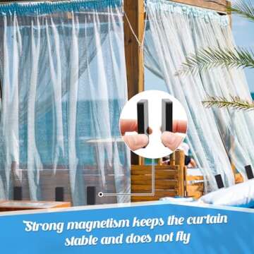 Copkim Waterproof Magnetic Drapery Weights - 16 Pieces