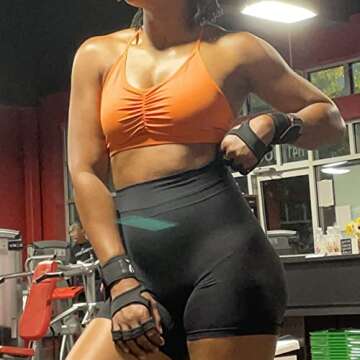 Aoxjox Women's Ruched Sports Bra - Medium Support & Style