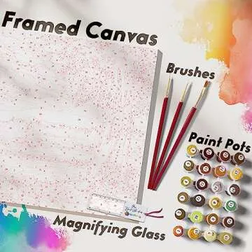 Opalberry Paint by Numbers Adults Framed DIY Kit