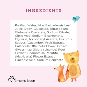 Mama Bear Flushable Toddler Wipes - Plant-Based Care
