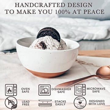 Mora Ceramic Dessert Bowls Set of 6 for Every Meal