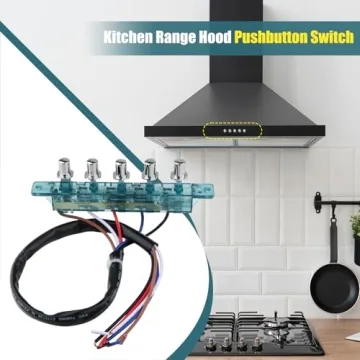 Universal 5-Button Range Hood Keyboard Switch Replacement
