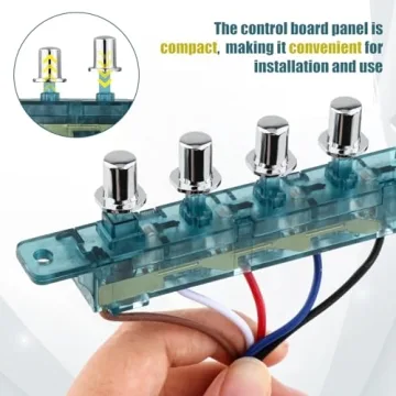 Universal 5-Button Range Hood Keyboard Switch Replacement