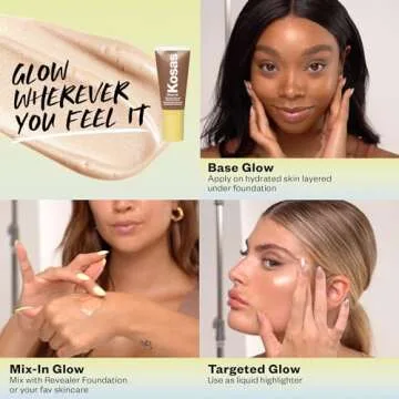 Kosas Glow I.V. Vitamin-Infused Skin Enhancer Face Makeup - Tinted Beauty Highlighter for a Healthy Glow - Radiate