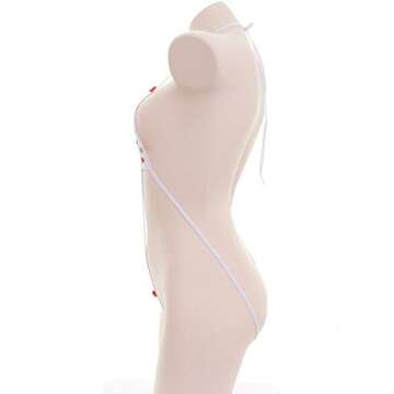 YOMORIO Micro Bikini Strawberry String Lingerie Set Anime Cosplay Thong Bikini (style3)