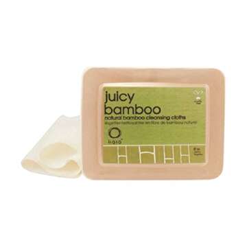 Kaia Naturals Juicy Bamboo Facial Cleansing Cloths, 30 Count