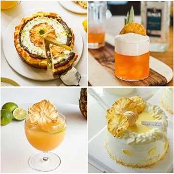 Mkostlich Dried Pineapple Slices for Cocktails & Baking