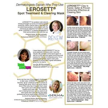 LEROSETT Organic Acne Treatment & Mask - 3oz