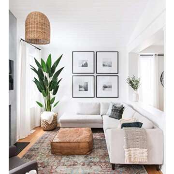 Artiflr 2Pack 5.3Ft Artificial Bird of Paradise Plant Fake Tropical Palm Tree with 25 Detachable Trunks Faux Tropical Plant Tree for Indoor Outdoor, Perfect for Home Garden Office Store Decoration