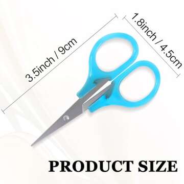 10 Pcs Small Scissors All Purpose for Crafting and DIY Projects