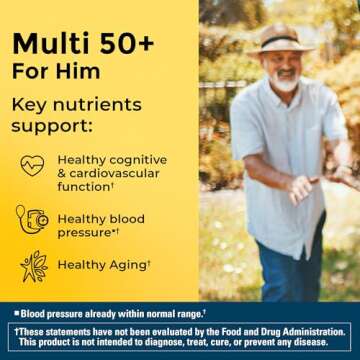 Nature Made Multivitamin For Him 50+, Mens Multivitamins for Daily Nutritional Support, Multivitamin...