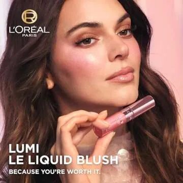L’Oréal Paris True Match Lumi Le Liquid Blush, Intense Lightweight Blush Formula With Liquid Pigments, Dewy Bright Pink, 0.33 Fl Oz