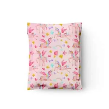 Stylish 10x13 Rainbow Unicorn Poly Mailers for Shipping
