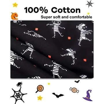 DAUGHTER QUEEN Boys Halloween Pajamas 18-24 Months Baby Toddler PJs Mummy Pj Sets 100% Cotton Comfy Soft Sleepwear Jammies Zombie Clothes Outfits 18M/Mos, 24M/Mths