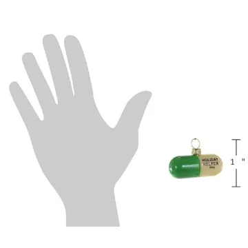 Funny Holiday Helper Pill Ornament for Unique Decor