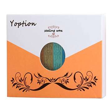Sealing Wax Sticks, Yoption 10 Pcs Seal Wax Sticks with Wicks Multi-Color Seal Wax for Wax Seal Stam...