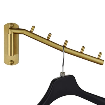 JQK Folding Clothes Hanger Rack for Easy Drying