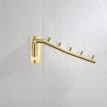 JQK Folding Clothes Hanger Rack for Easy Drying