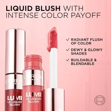 L'Oreal Paris Lumi Le Liquid Blush, Dewy Coral Color