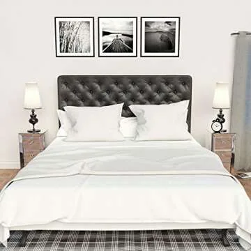 JAXPETY Mirrored Nightstand Side Table, Bedside Table with 3 Drawers and Crystal Diamond Inlay, End Table for Bedroom, Living Room, Office, Reception Room (1 Pack, Silver)