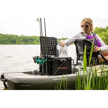 YakAttack BlackPak Pro Fishing Crate with Rod Holders