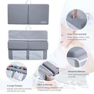 beiens Baby Bath Kneeler Set Comfortable Quick-Dry Pad