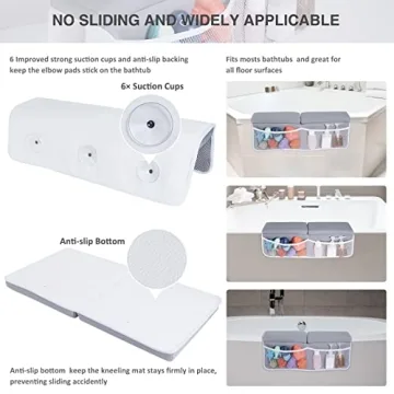beiens Baby Bath Kneeler Set Comfortable Quick-Dry Pad