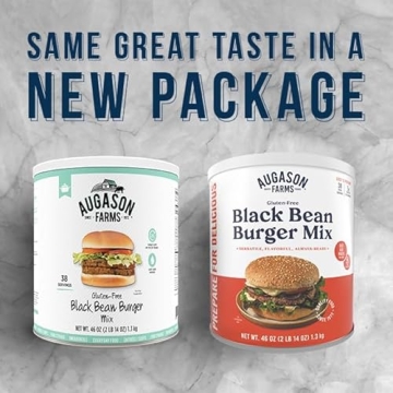 Augason Farms Black Bean Burger Mix for Healthy Living
