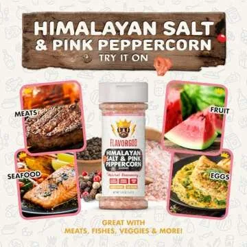 Premium Himalayan Salt & Pink Peppercorn Seasoning by Flavor God