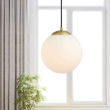 Light Society Zeno Globe Pendant - Modern Ceiling Light Fixture