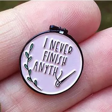 I Never Finish Anything Sarcastic Needle Minder