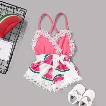 Happy Town Summer Toddler Romper | Cute Fruit Print