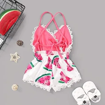 Happy Town Summer Toddler Romper | Cute Fruit Print