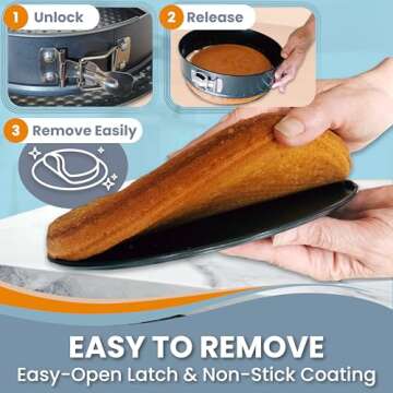 Springform Pan 9 Inch NONSTICK with LEAKPROOF SILICONE PANprotector for Baking