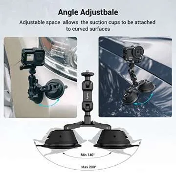 SmallRig Camera Suction Cup Mount for GoPro and Cameras
