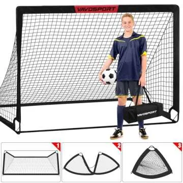 Complete VAVOSPORT Kids Soccer Goals Set for Outdoors