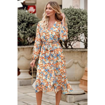 Elegant Floral Print Maxi Dress for Women