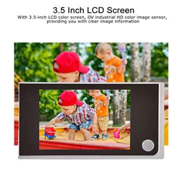Digital Peephole Viewer Doorbell Mini HD Smart Security Camera 3.5 inches Indoor LCD Screen