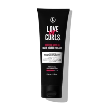 Love Ur Curls Irish Sea Moss Hair Gel, Medium Hold Hair Styling Curling Gel for Defined Curly Hair, ...