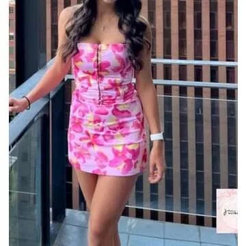 Trendy Strapless Floral Mini Dress for Every Summer Occasion