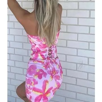 Trendy Strapless Floral Mini Dress for Every Summer Occasion