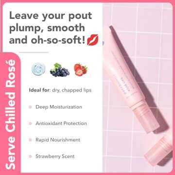 Patchology Rosé Lip Sleeping Mask for Hydration and Repair