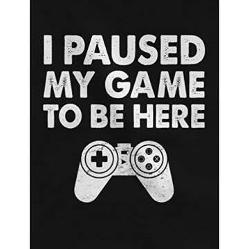 I Paused My Game to be Here Gamer Hoodie Funny Gift Gaming Hoodies for Men