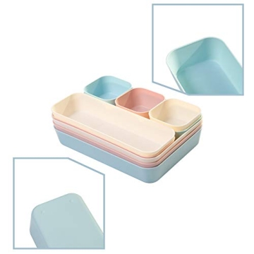 Backerysupply 9-Piece Large Plastic Drawer Organizers Set