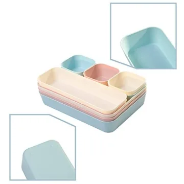 Backerysupply 9-Piece Large Plastic Drawer Organizers Set